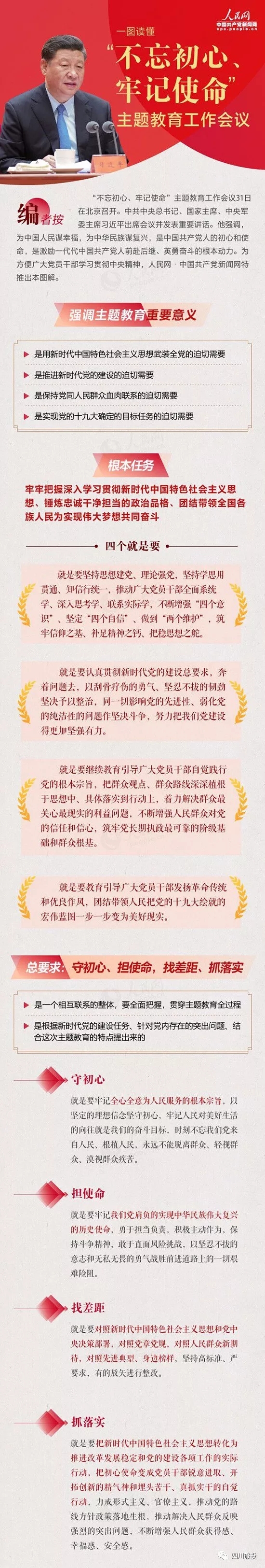 不忘初心、牢记使命| 一图读懂“不忘初心、牢记使命”主题教育工作会议